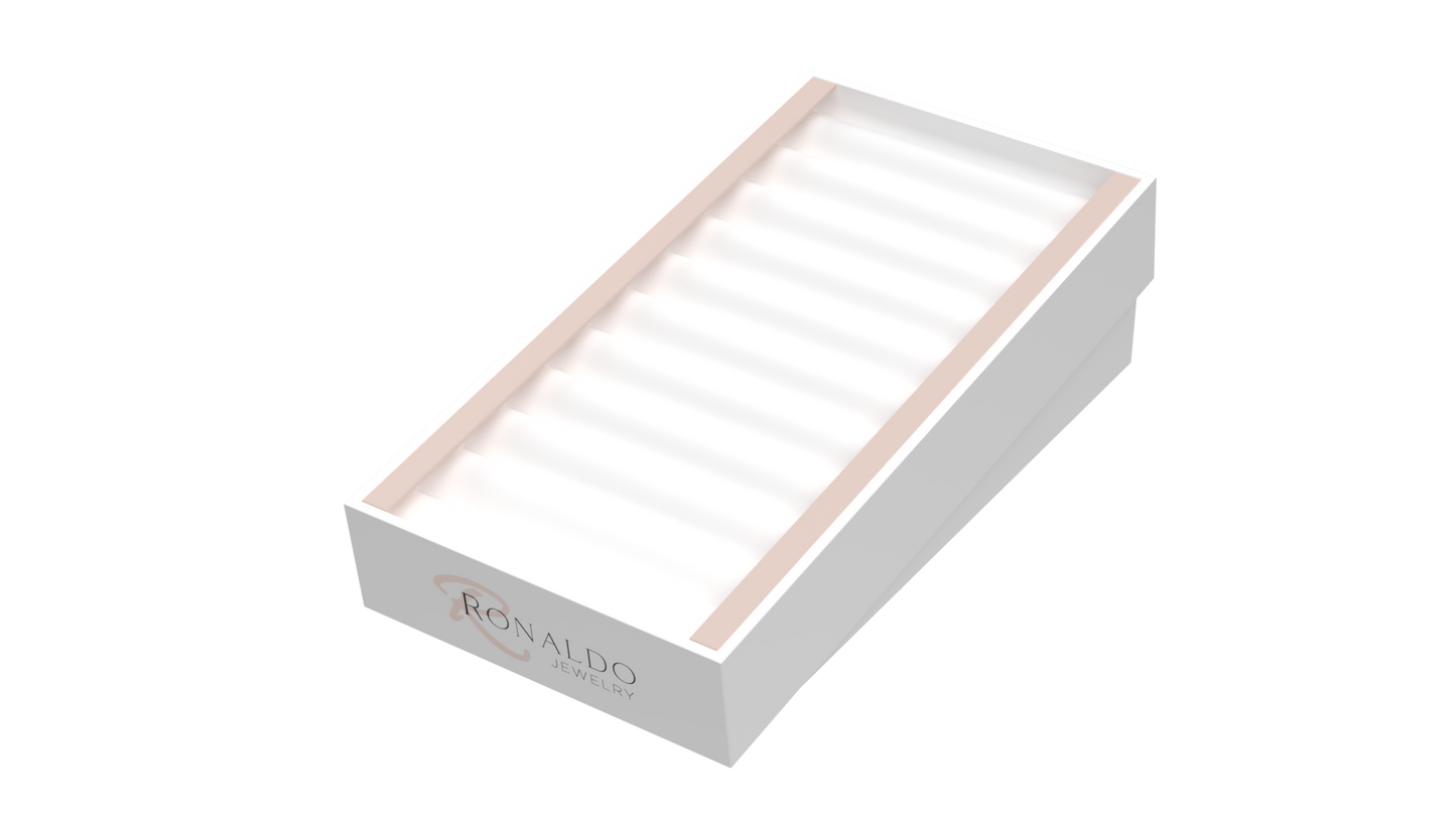 Ronaldo White Tray- Holds 10 Bracelets