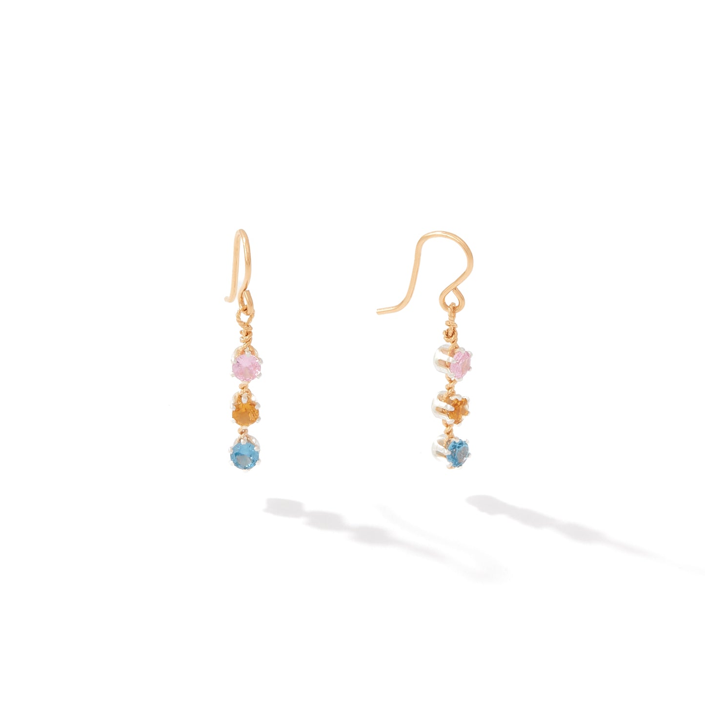 You Are My Sunshine Earrings - 3 Stones