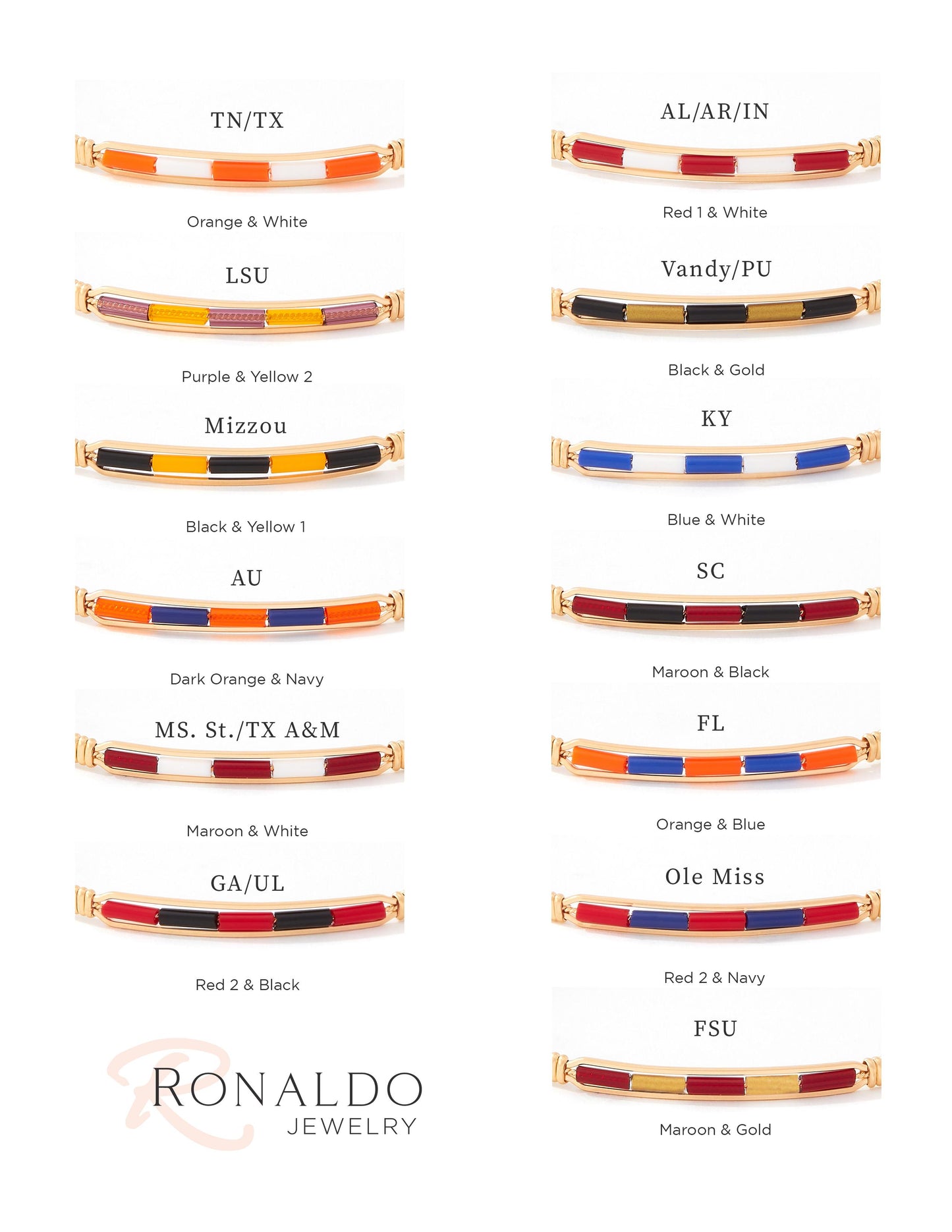 Spirit Bracelet - UGA/UL