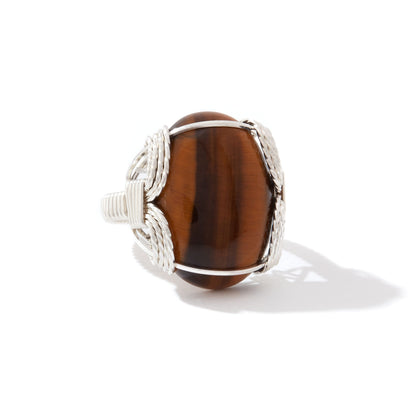 Semi-Precious Cabochon Ring (25x18mm)