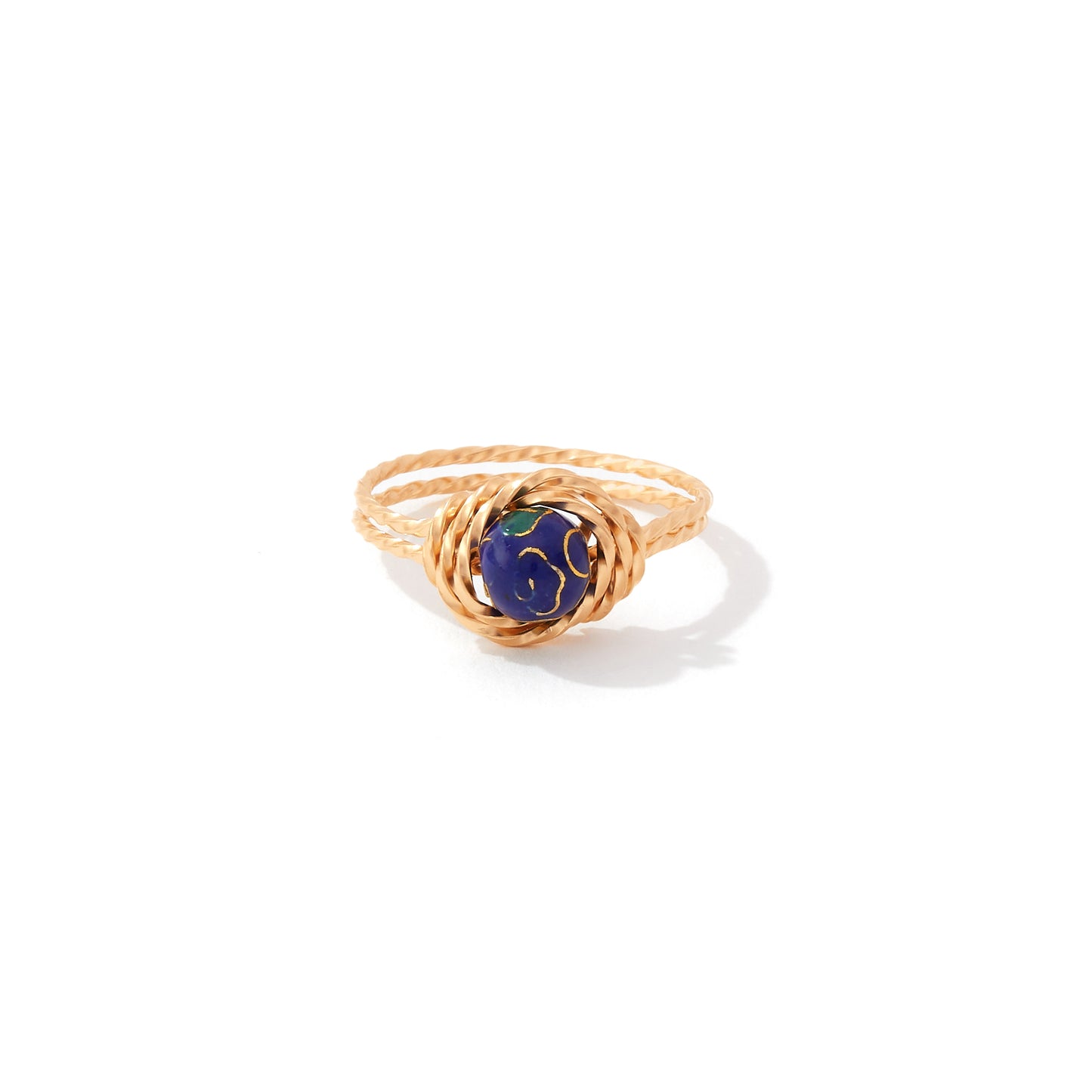 Cloisonne Ring Gold