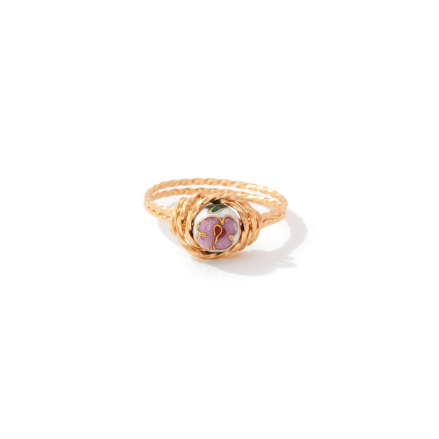 Cloisonne Ring Gold